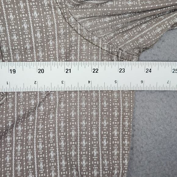 MAMBO AUSTRALIA Shirt Mens Large Gray Button Up Flip Cuff Roll Tab Sleeves - Picture 3 of 13